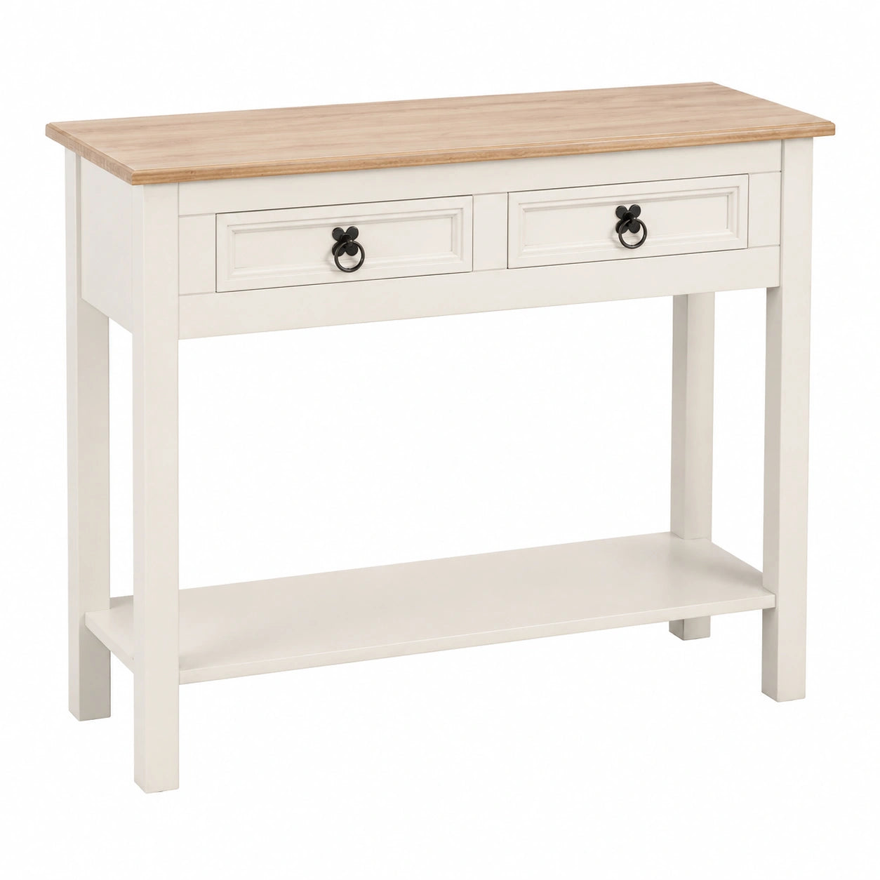 console-en-pin-massif-avec-2-tiroirs-et-1-etagere-style-mexicain-ovhtol1093yu